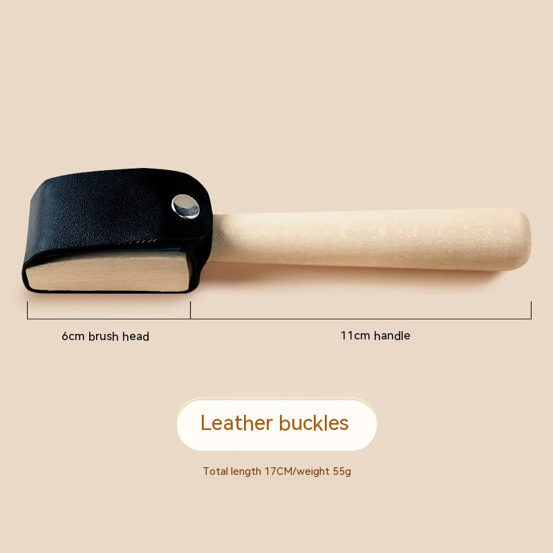Stainless Steel Dance Shoe Brush with Velcro Head - 17cm Shoe Cleaning Tool