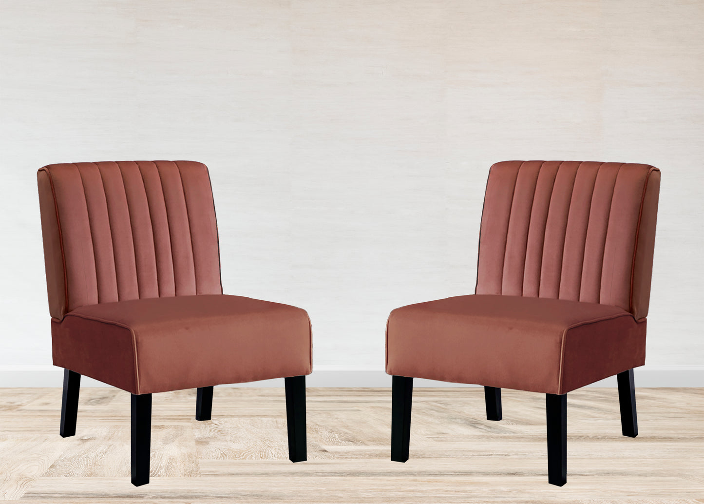 Reese Mid Century Modern Accent Chairs Set Of 2 With Minimalist