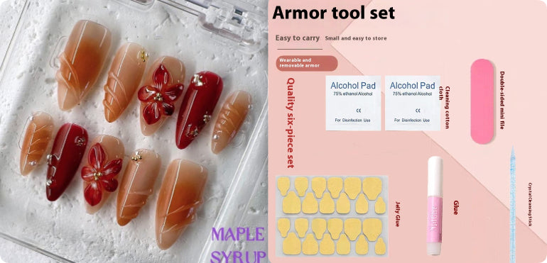 Professional Press-On Nail Patches - Easy Application Nail Art Set