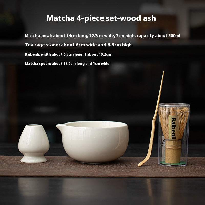 Japanese Tea Ceremony Set with Matcha Bowls & Whisks - Multiple Colors