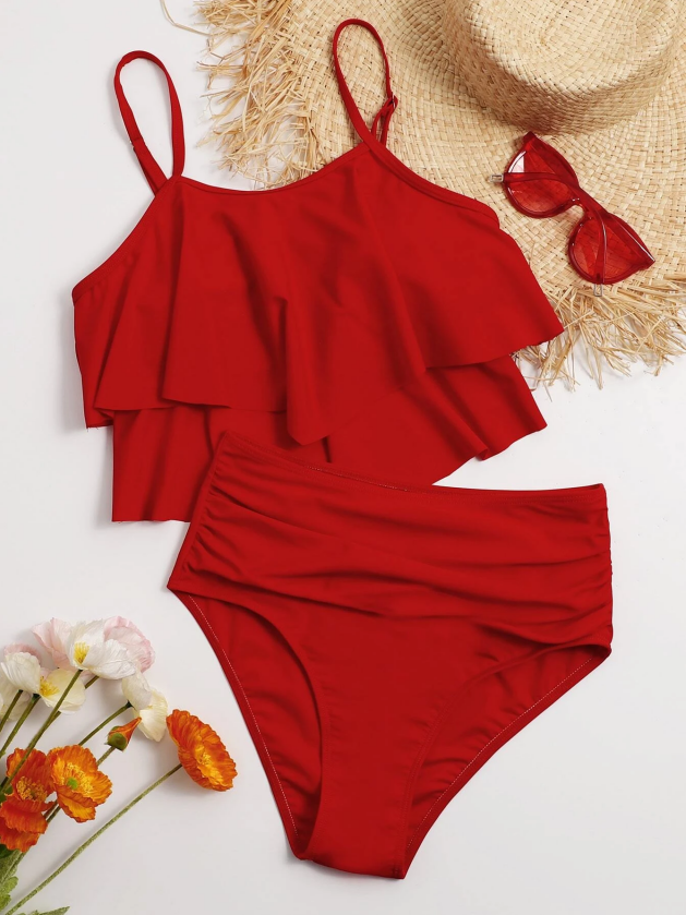 Women's Casual Two-Piece Swimsuit - Multiple Sizes