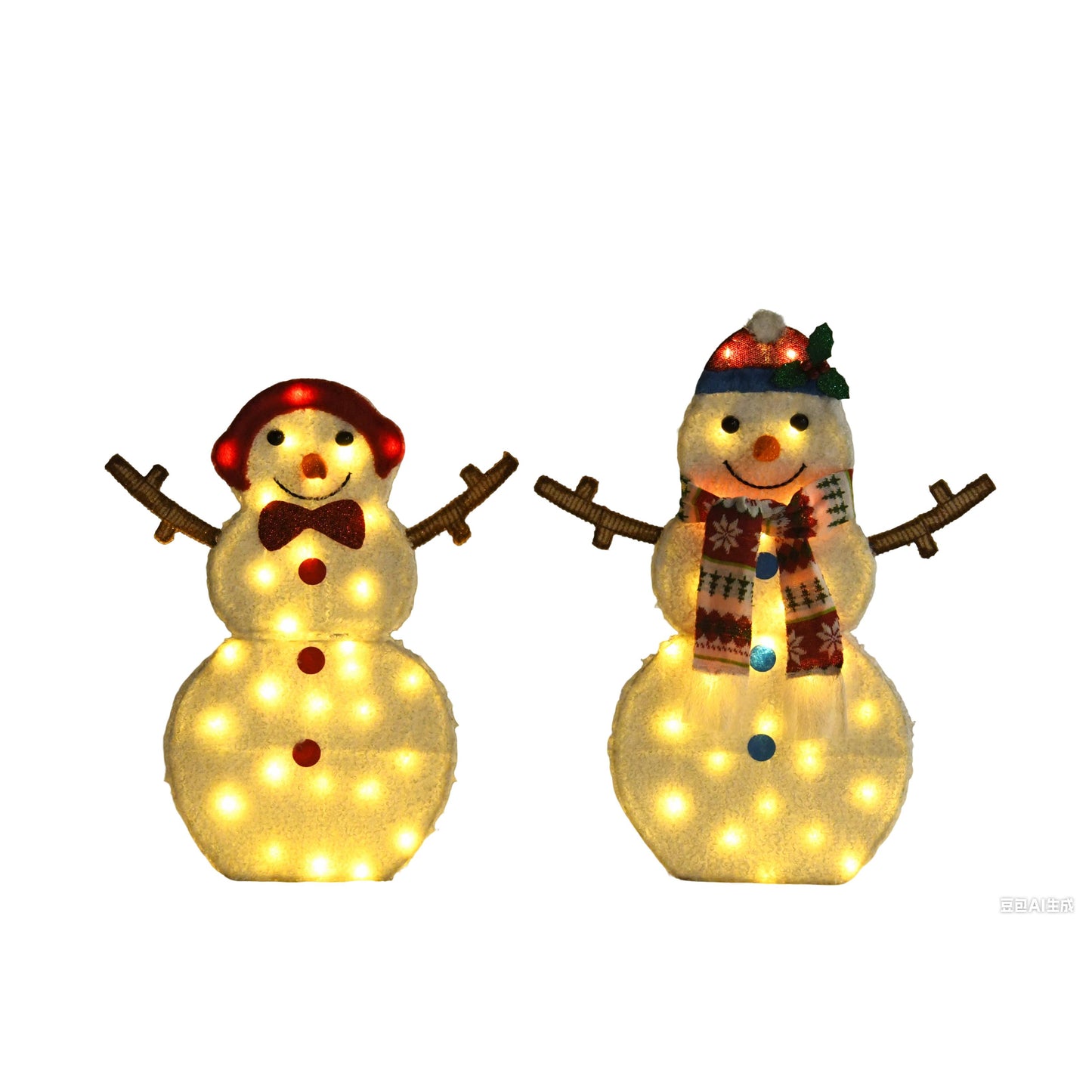 Cute Snowman Decorative String Lights - Warm White LED