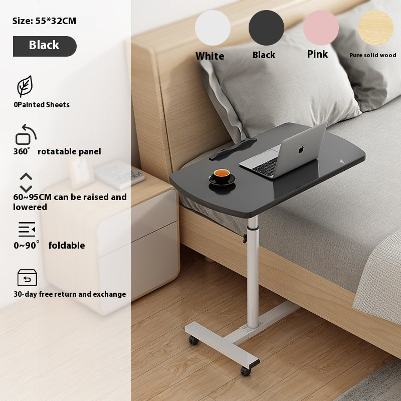 Adjustable Laptop Bedside Table - Portable, Rotating, Modern Design