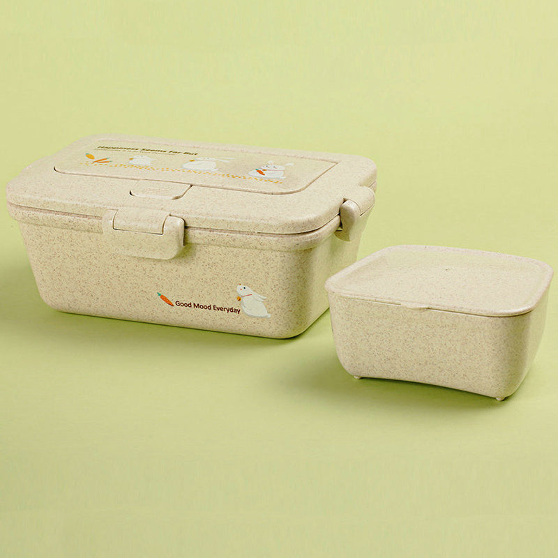 Japanese Bento Sushi Box with Cutlery Set - Multiple Colors