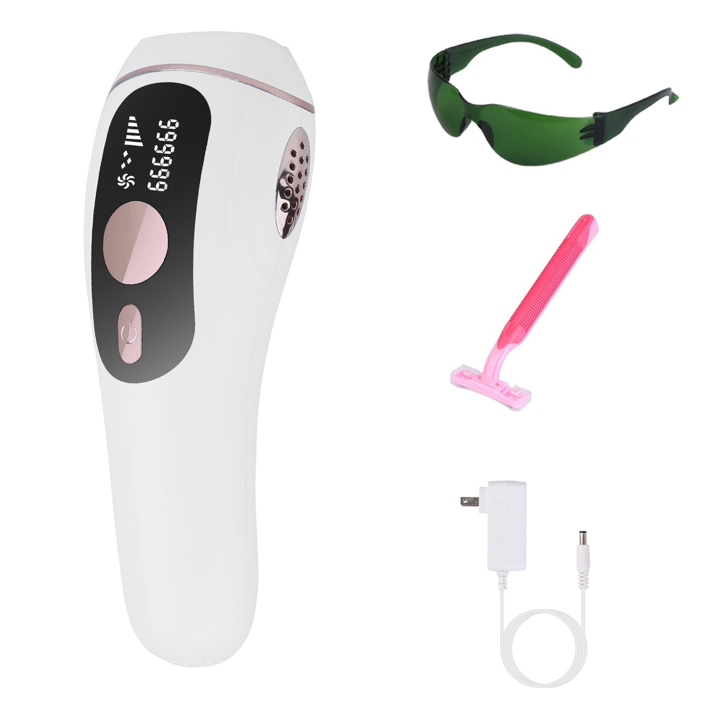 Laser Hair Removal Device for Home Use - Painless IPL with 999,999 Flashes, Ice Cooling for Women & Men