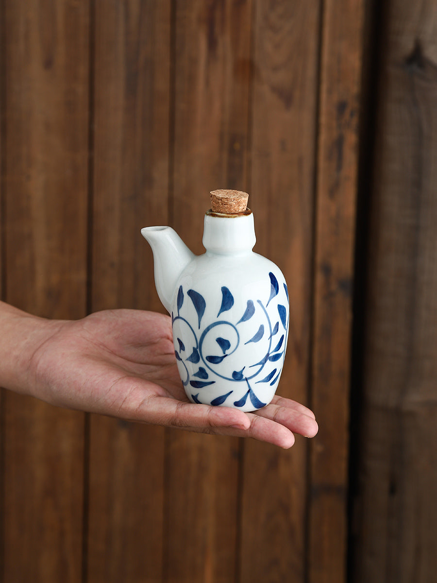 Ceramic Soy Sauce Bottle Set - Retro Chinese Style, 200mL Capacity, Multiple Quantities