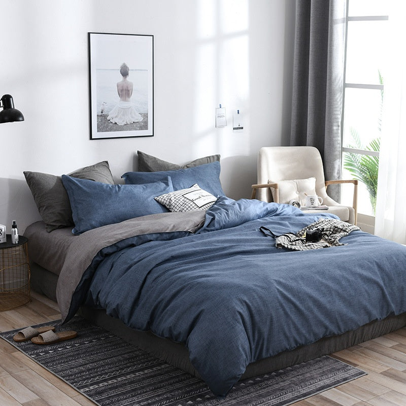 Pure Cotton Bed Sheets Set Minimalist Soft Bedding for Home