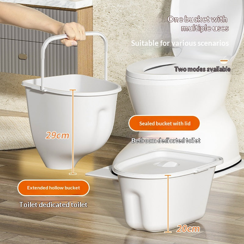Portable Commode for Elderly & Adults with Limited Mobility - Safe Indoor Use