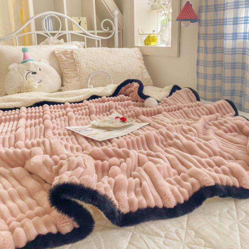 Multi-Size Soft Polar Fleece Blanket for All Seasons - Home Bedding