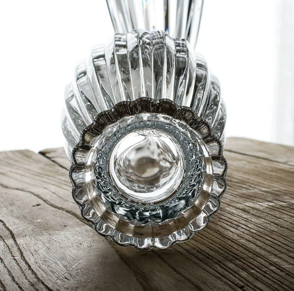 Crystal Glass Vase for Flower Arrangements - Multiple Sizes