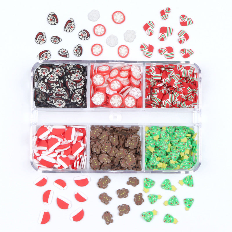 Holiday Polymer Clay Ornament Kit 6-Grid Boxed Christmas & Love Series