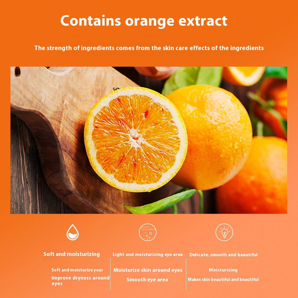 Red Juice Orange Eye Mask for Skin Rejuvenation and Refreshing Care 80g