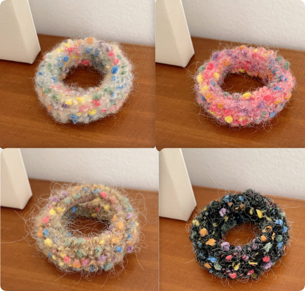 Large Plush Intestine Hair Ring - Set of Hair Accessories for Stylish Hair Styling