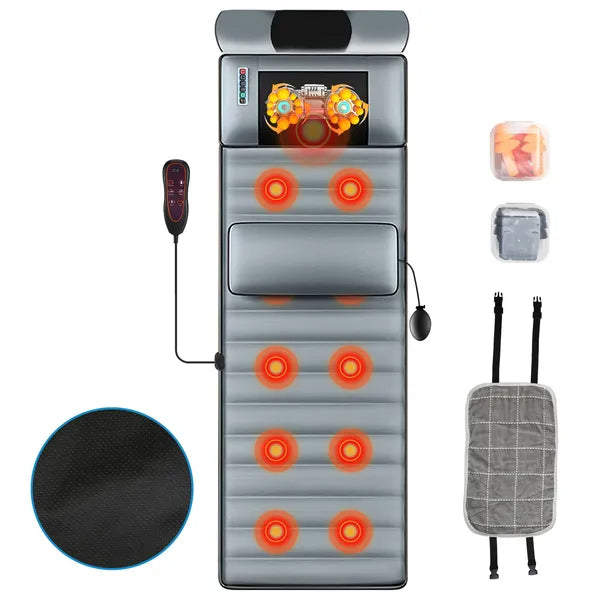Full Body Electric Massage Mat with Heat and Vibration Therapy