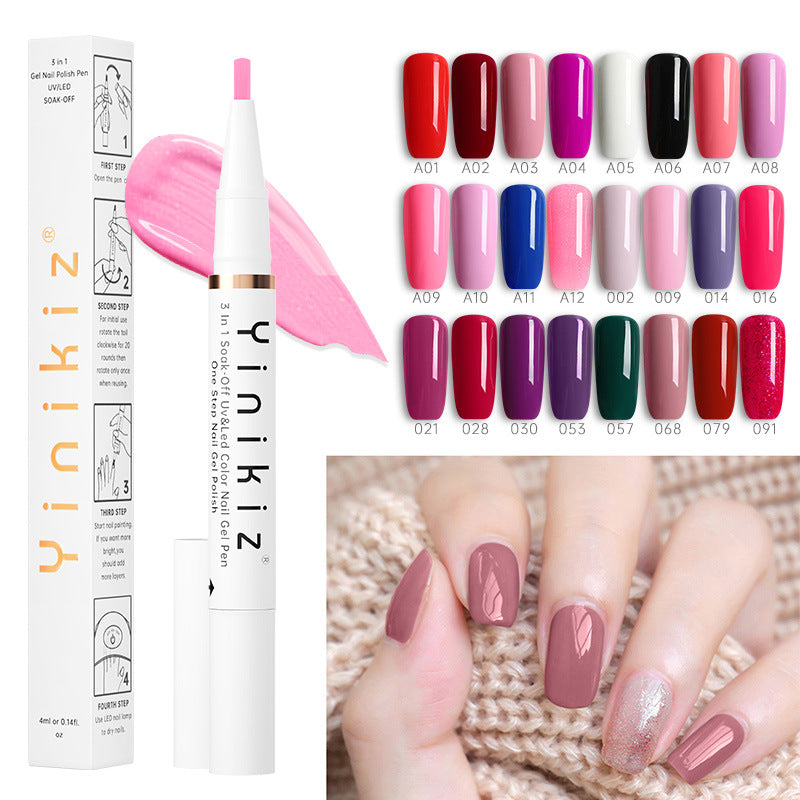 One-Step UV Nail Polish Pen - Fast, Convenient Manicure Gel, 4ml