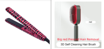 Self-Cleaning Hair Brush with 3D Air Cushion for Scalp Massage & Detangling