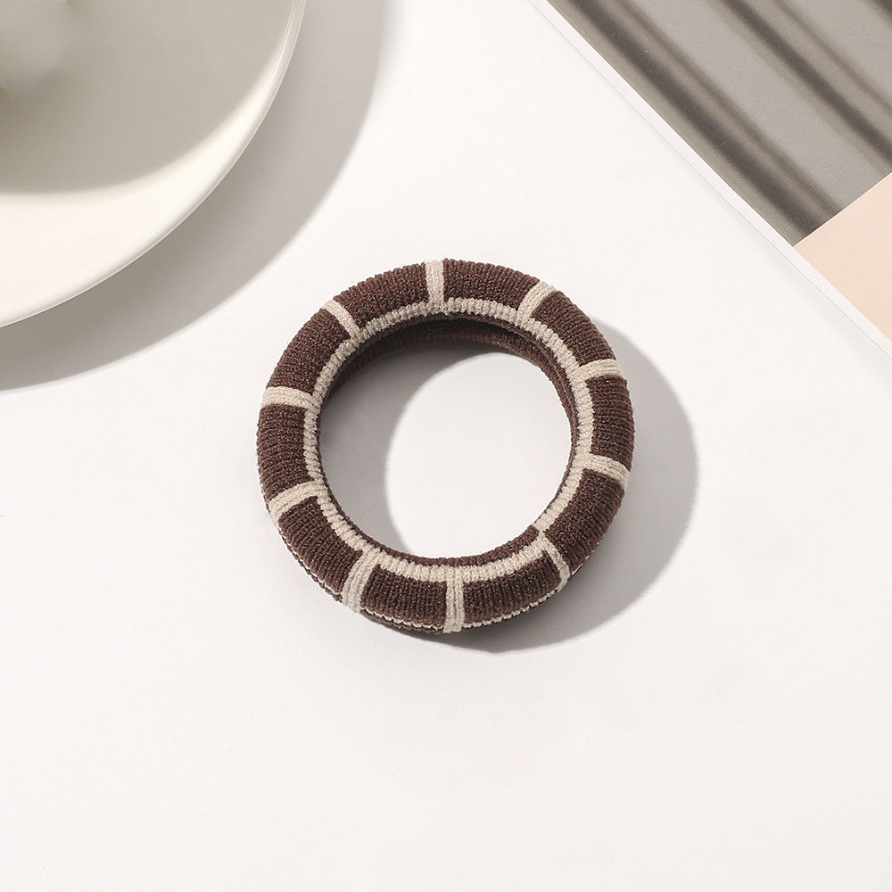 Hair Ring Towel Coarse Rubber Strap Hair Accessory for Women