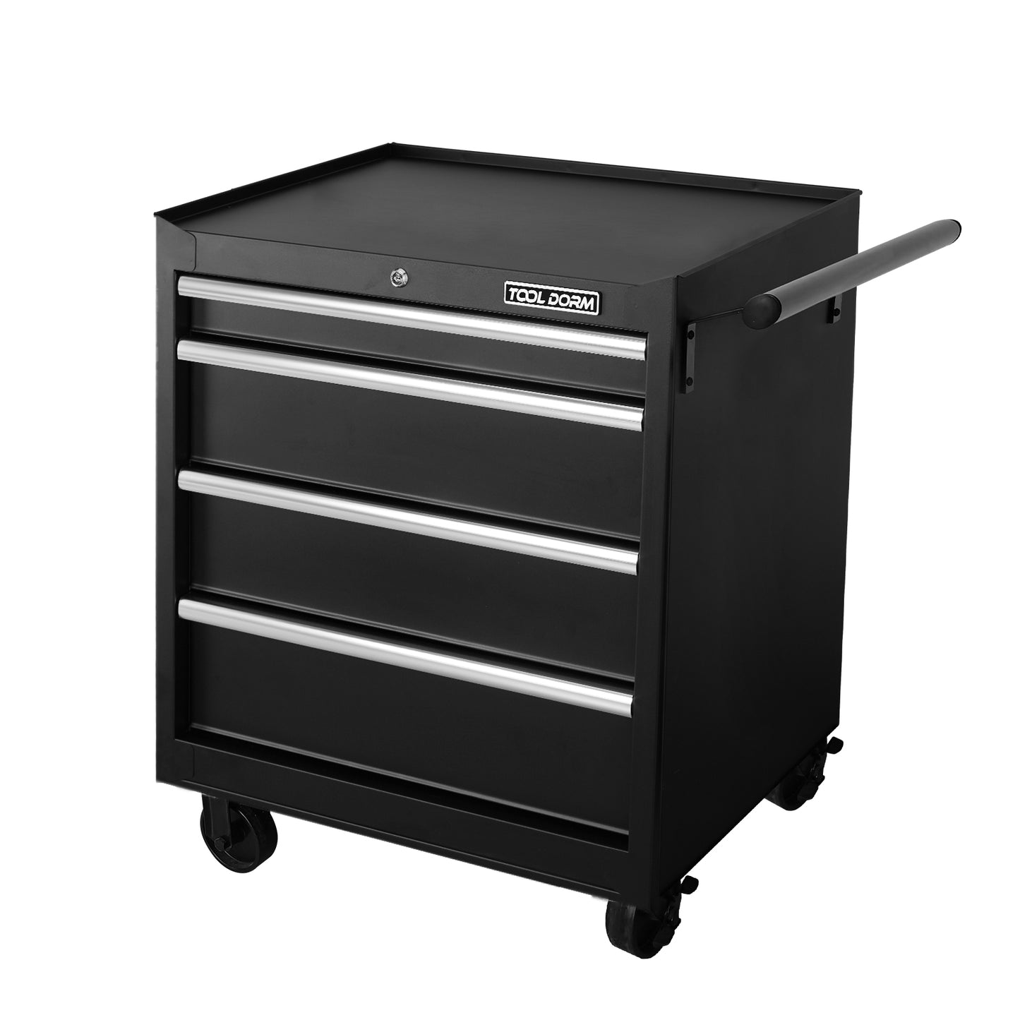 27-Inch Metal Tool Storage Cabinet with 4 Drawers and Wheels, Garage Workshop Organizer