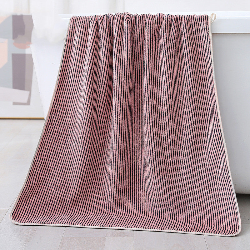 Large Coral Fleece Bath Towel - Thickened Swim & Beach Towel 70x140cm