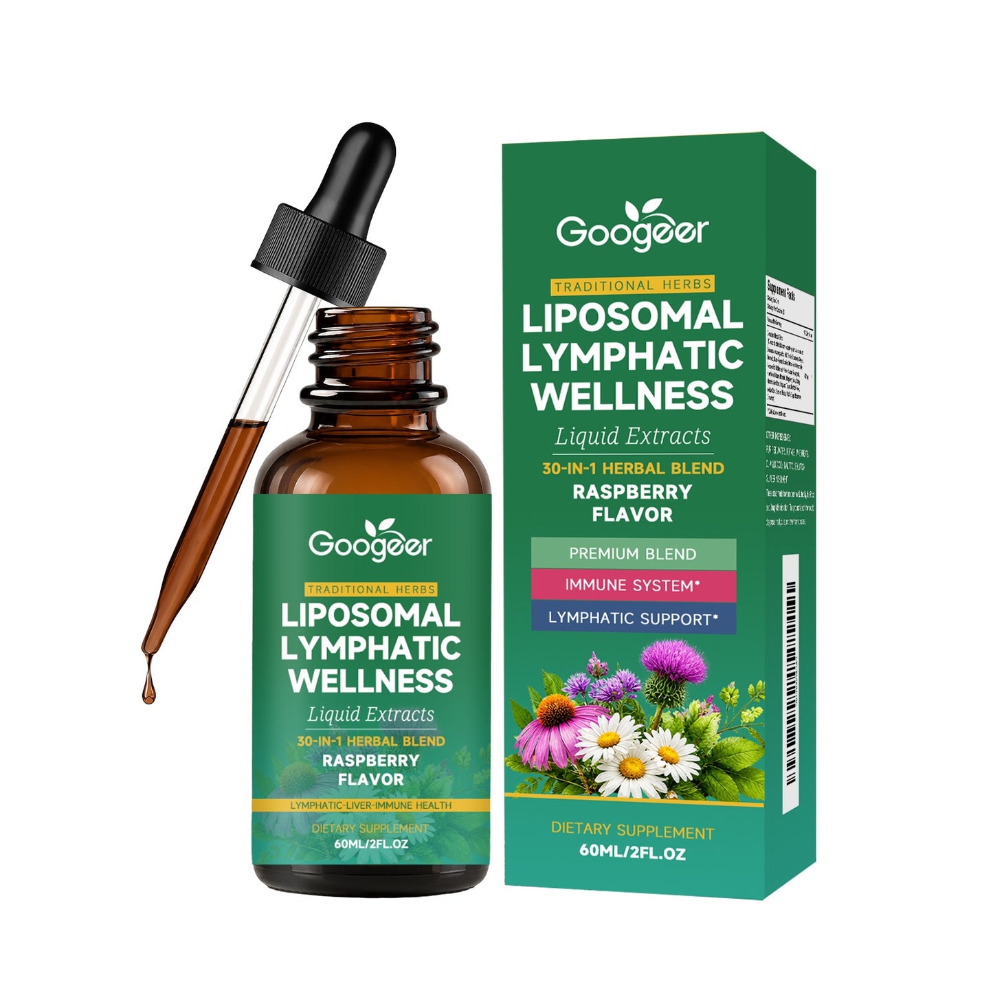Herbal Dietary Supplement 60ml with Echinacea, Milk Thistle & Turmeric