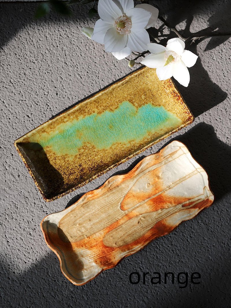 Handmade Rectangular Sushi & Fruit Salad Plate - Porcelain Serving Platter