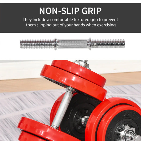 Adjustable 44lbs Dumbbell and Barbell Weight Set for Home Gym