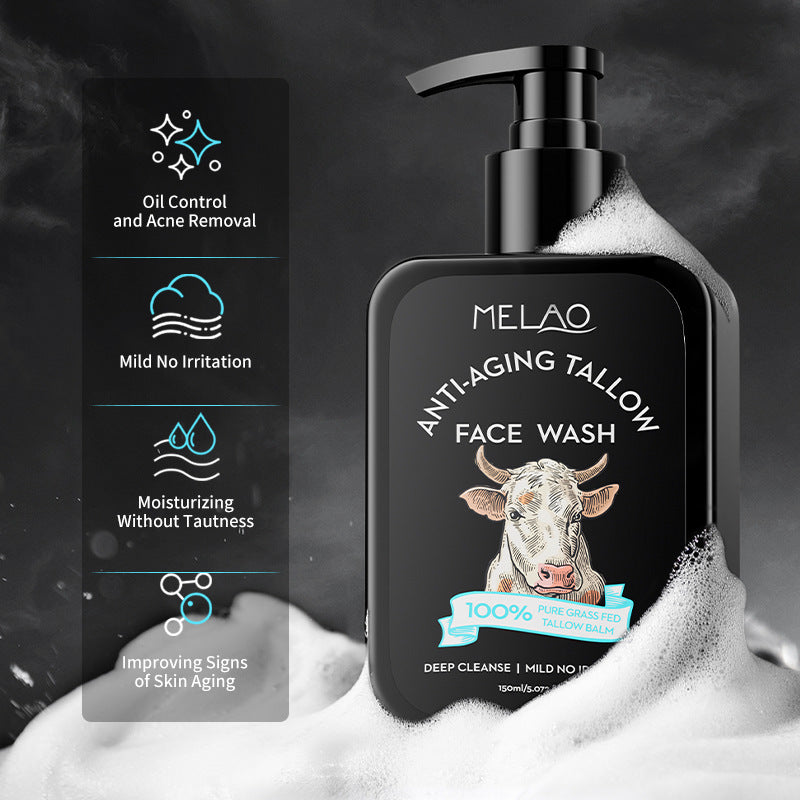 Bull Fat Facial Cleanser Oil-Free Moisturizing Face Wash 150ml