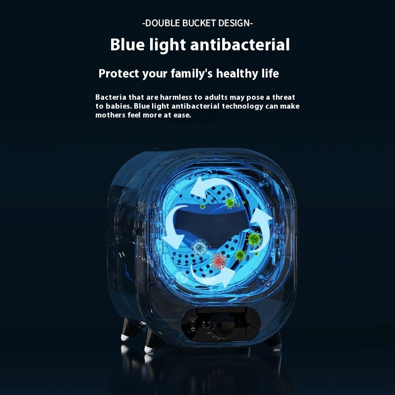 Silent Antibacterial Household Drum Dryer - Compact, Multi-Color Options