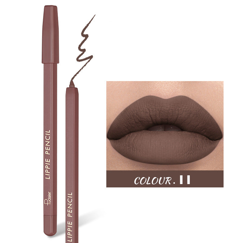 Waterproof Lipstick Pen Lip Liner No Stain Matte Lip Makeup 2g Multiple Colors