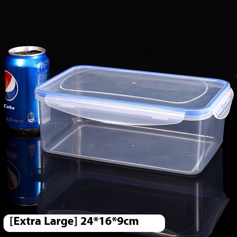 Vegetable and Egg Storage Box with Lid - Food Grade Plastic Refrigerator Organizer