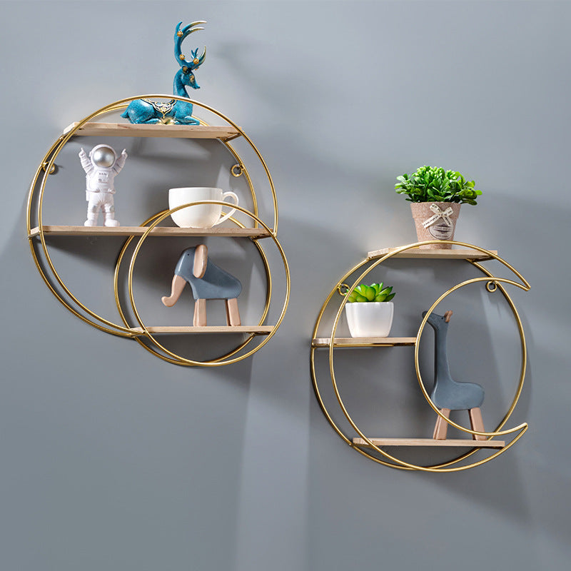 Wall-Mounted Shelving for Living Room Kitchen Storage Nordic Decor