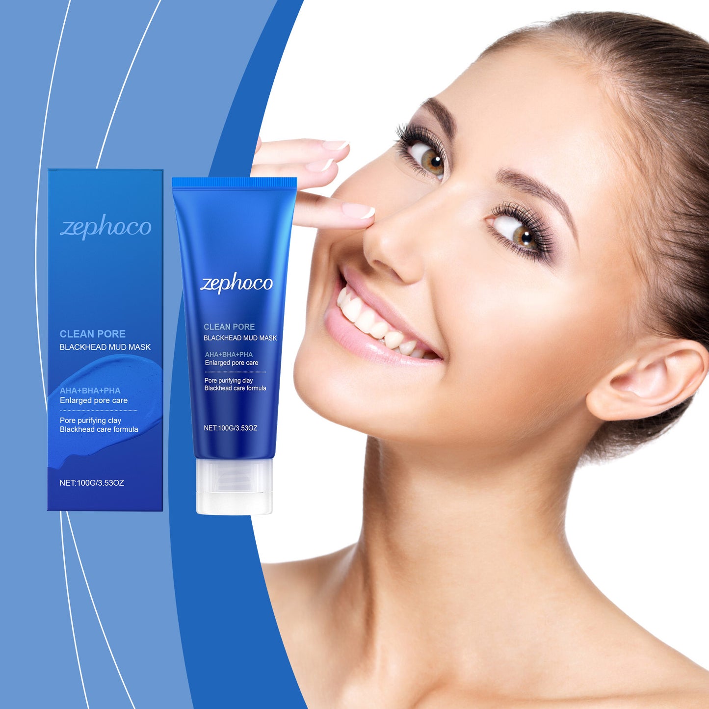 Blackhead Removal Facial Mud Mask - 100g Deep Cleansing Skin Care