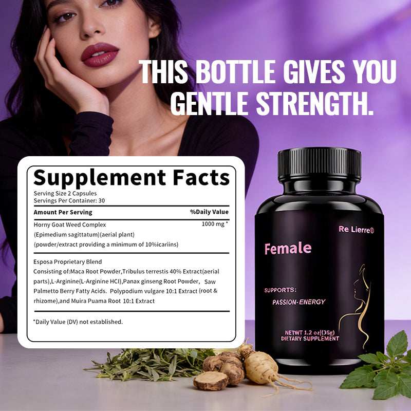 Women's Intimate Wellness Capsules - Natural Libido Support, 60 Count