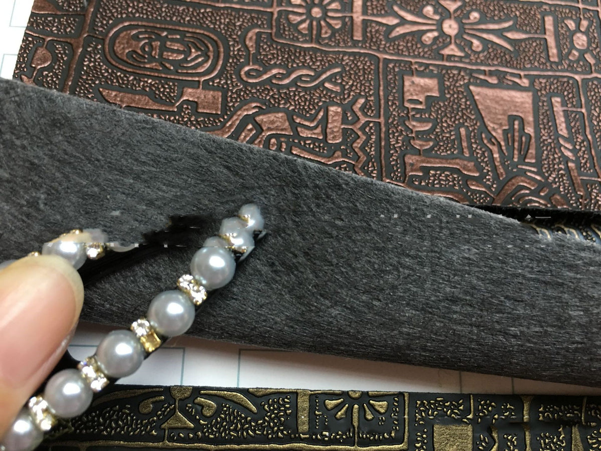 Artificial Leather Fabric for Crafts and Upholstery - Antique Pattern