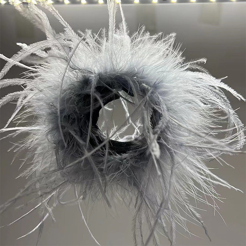 Feather Headdress – Adjustable Snap Ring Band, Multiple Colors