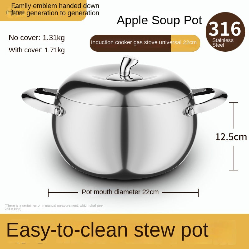 Stainless Steel Multi-Layer Steamer Pot with Lid - 20cm to 24cm Sizes
