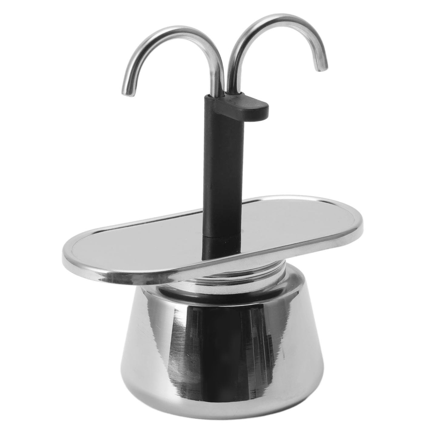 Double Head Stainless Steel Coffee Pot 100ml Stovetop Italian Coffee Maker