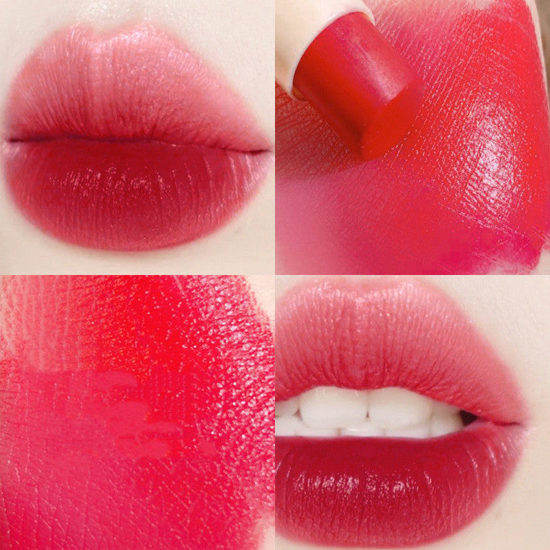 Moisturizing Waterproof Lipstick with Apricot Orange Square Texture - Clear Finish
