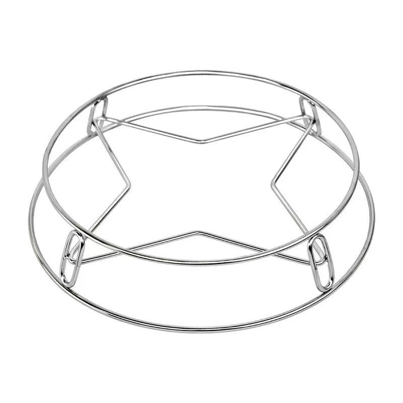 Stainless Steel Multi-Functional Pot Rack with Heat Insulation & Drainage - Modern Kitchen Organizer
