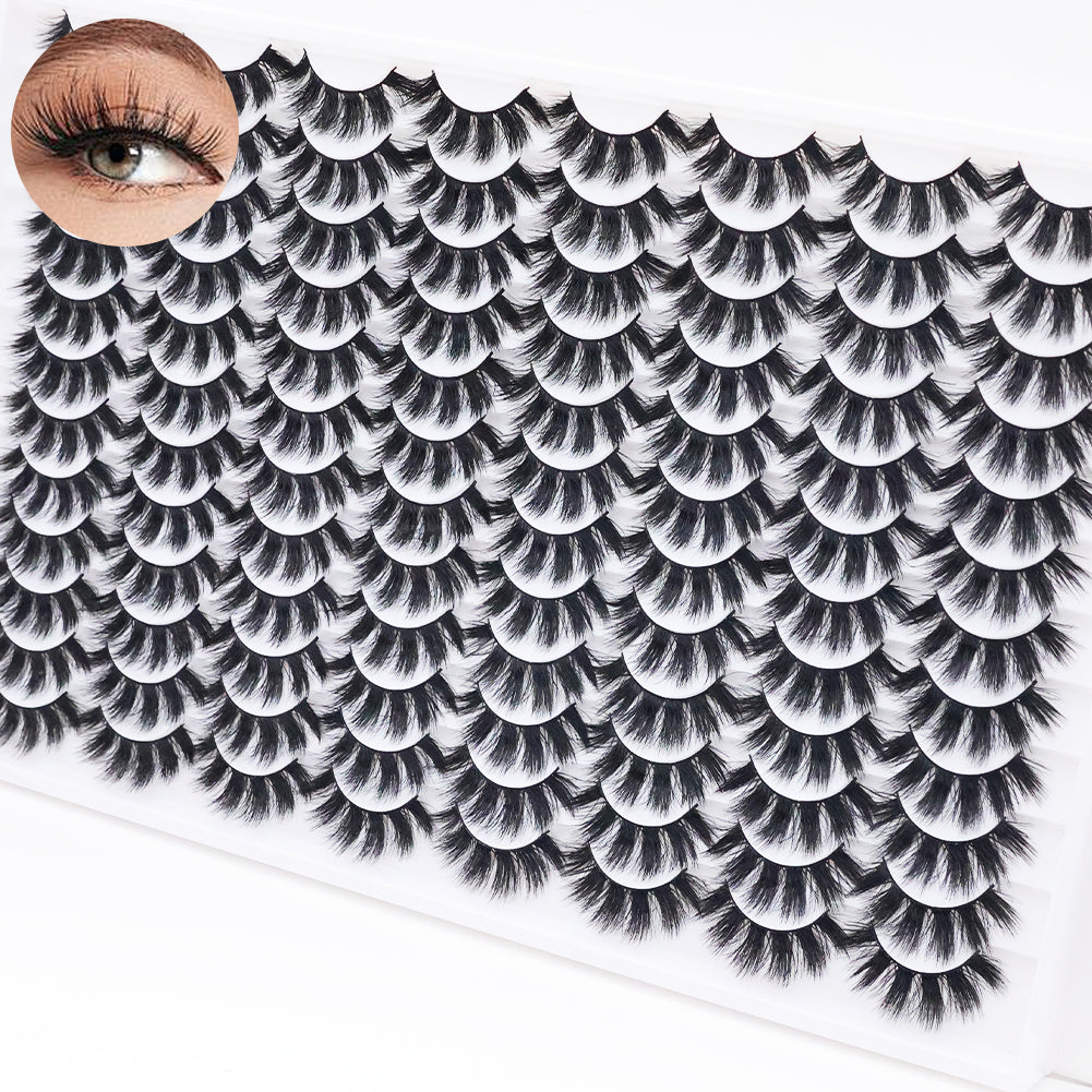 3D False Eyelashes - Multi-layered Realistic Soft & Comfortable Lashes