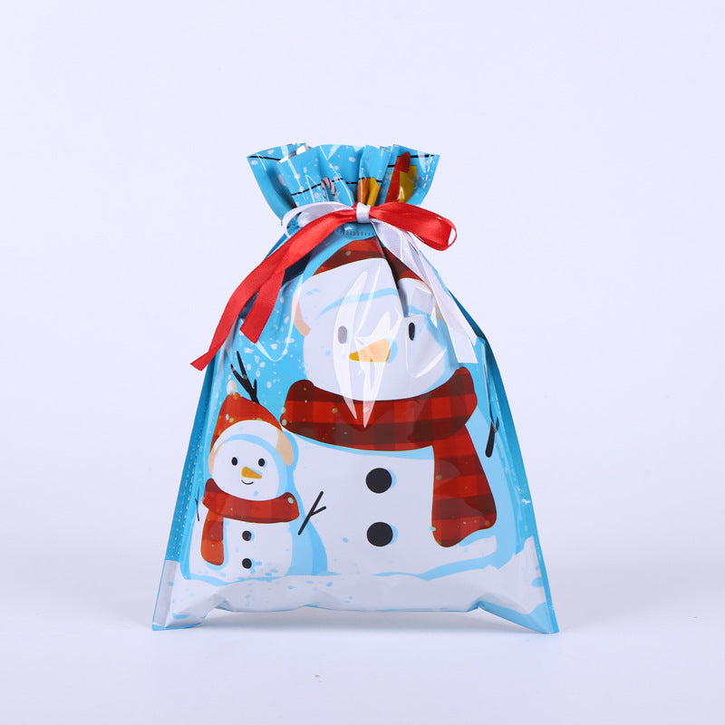 Festive Aluminum Foil Gift Bags for Christmas & New Year Party Packaging