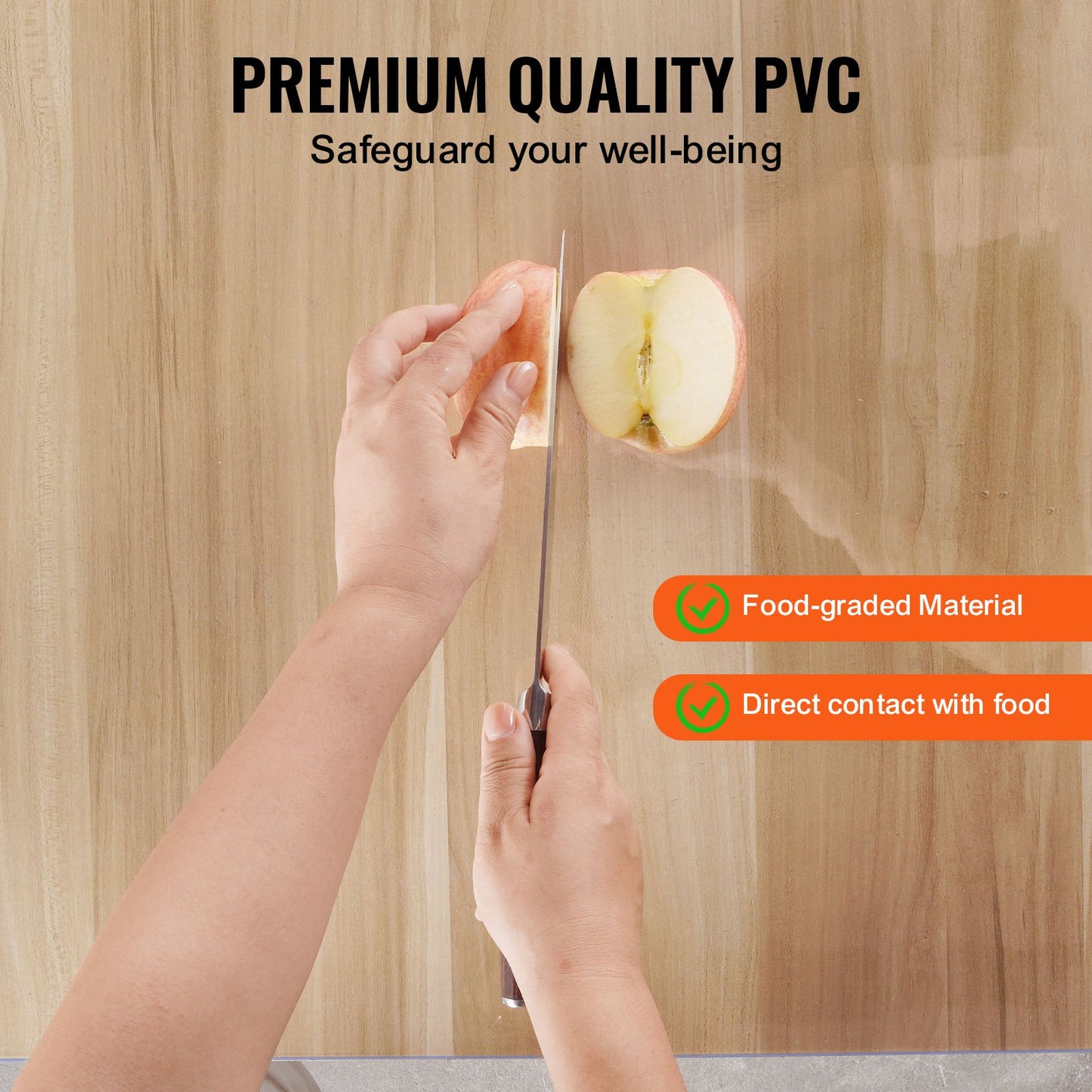 Clear PVC Table Protector 30x60 Inch - 1.5mm Thick