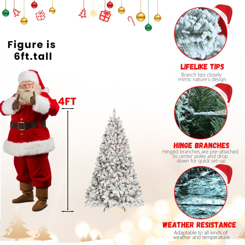 PVC Christmas Tree with Warm Lights and Pine Cones - Multiple Heights