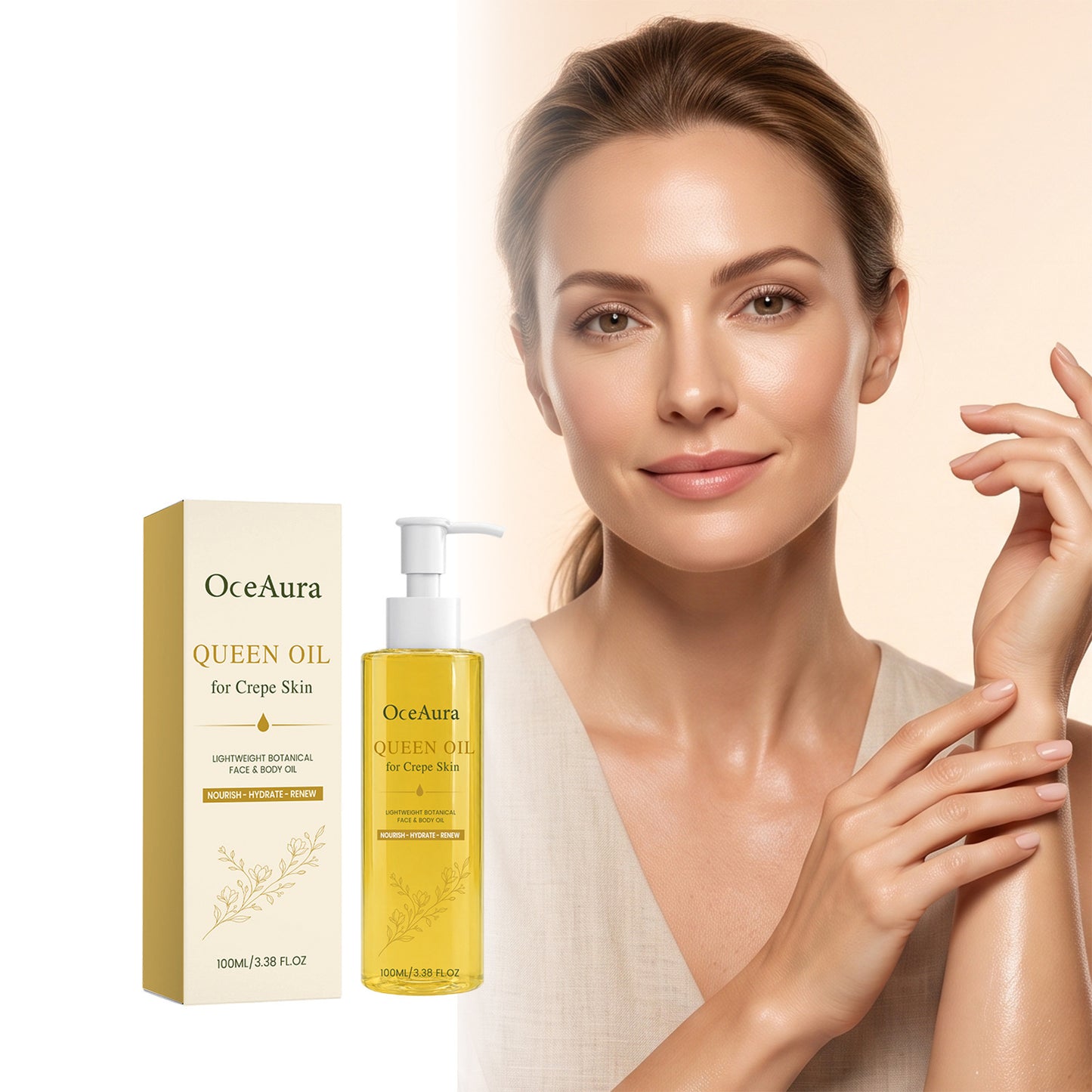 Hydrating Facial Skincare Oil - 100ml Glow-Boosting Moisturizer for Face