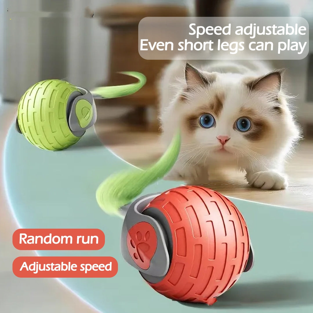 Interactive Cat Toy Ball - Automatic Rolling Electric Teaser for Pets