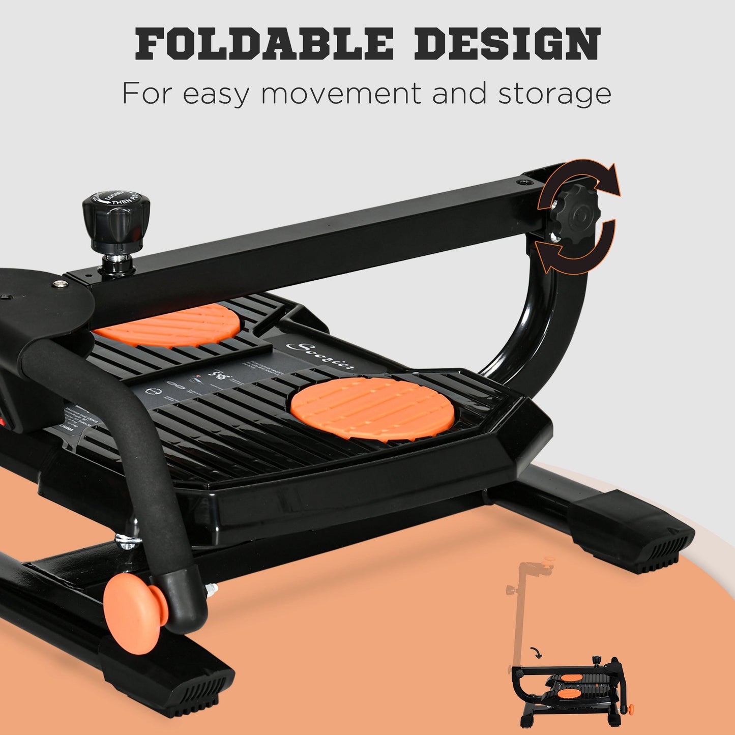 Foldable Ab Twister Board with LCD Display - Waist Trimming Equipment