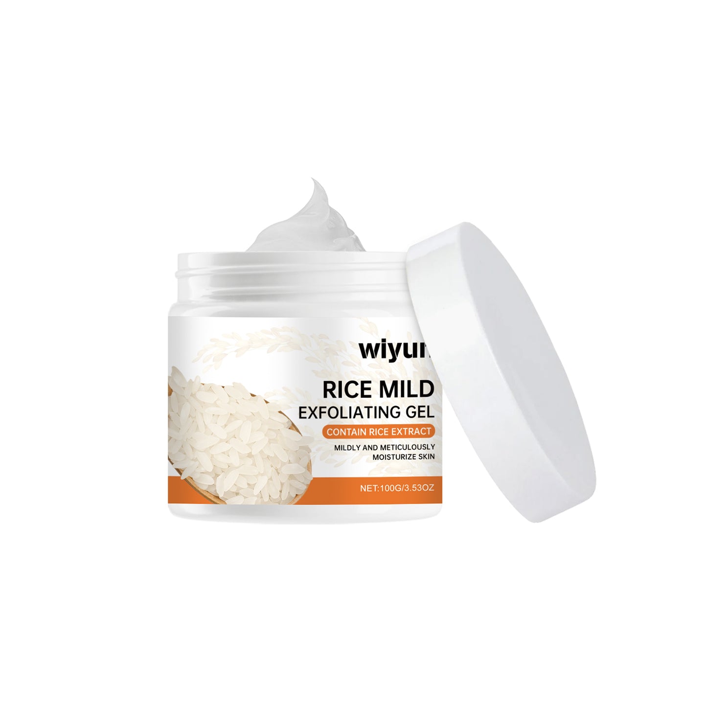 Rice Exfoliating Gel - Gentle Face and Body Skin Smoothing Cleanser