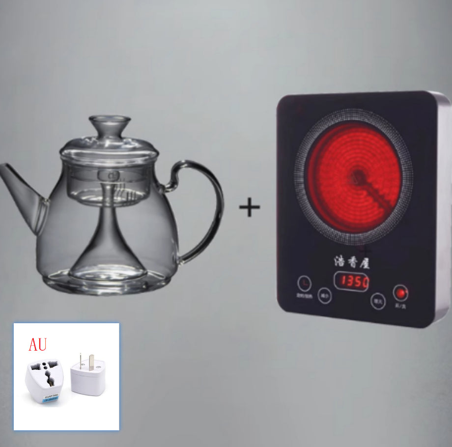 Large Capacity Glass Steam Teapot for Home Brewing - 1.5L