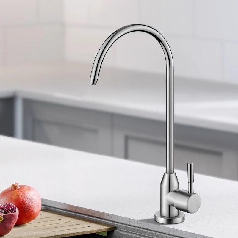 Kitchen Faucet Stainless Steel Modern Sink Tap Black Finish