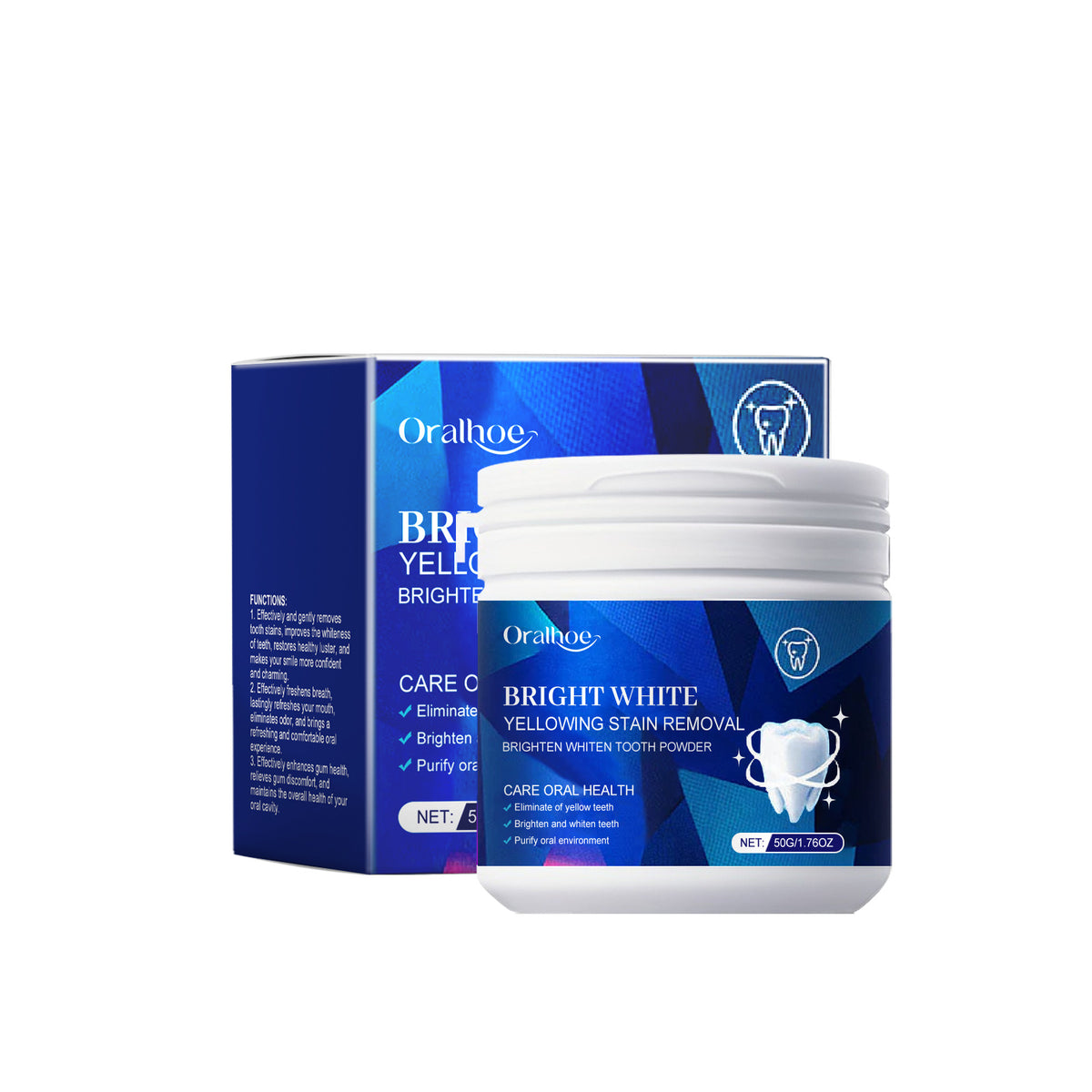Mint Toothpowder Mild Ingredients Clean Teeth Stains Care